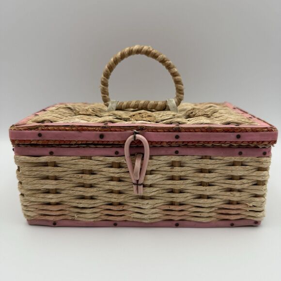 Dritz Other - Vintage DRITZ Woven Wicker Sewing Basket - Made in Japan